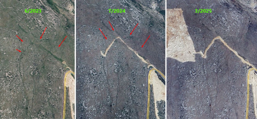 Google Earth dokaz da je pristupni put gradilištu Enersol probijen nezakonito