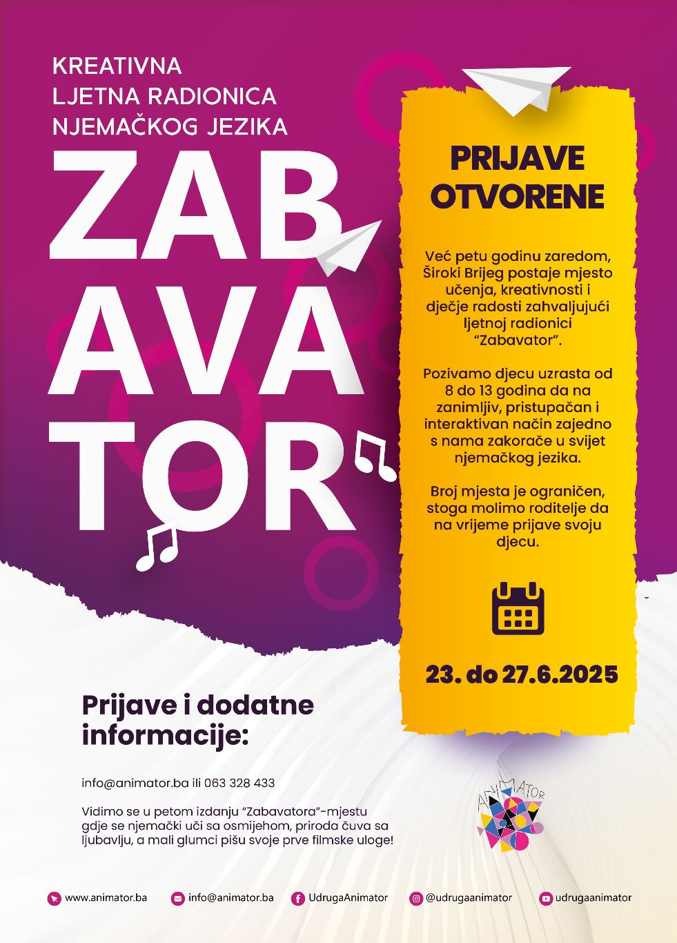 Ljetna radionica u Širokom Brijegu ponovno okuplja najmlađe