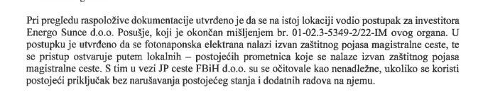 Ljubo Pravdić šalje obavijest da se nekada vodio upravni postupak za firmu Energo sunce d.o.o