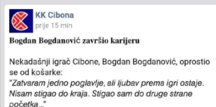 Objava Cibone