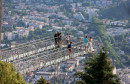panorama vidikovac Fortica i turisti