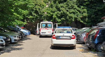 Pad sa zgrade u Splitskoj