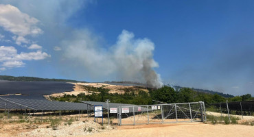 Aktiviran požar u na lokaciji Tihaljina - Drinovci u blizini solarne elektrane