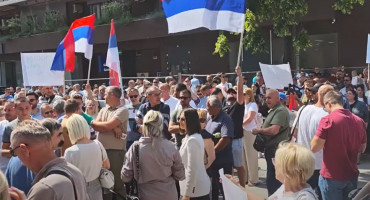 prosvjed u Banjoj Luci zbog uhićenja Miličevića