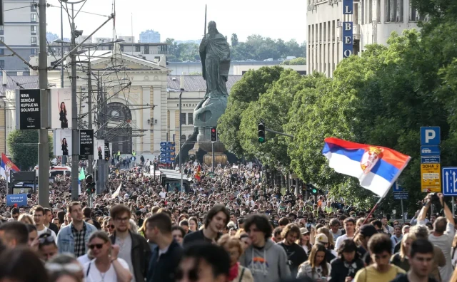 Napetosti uoči protuvladina prosvjeda u Beogradu