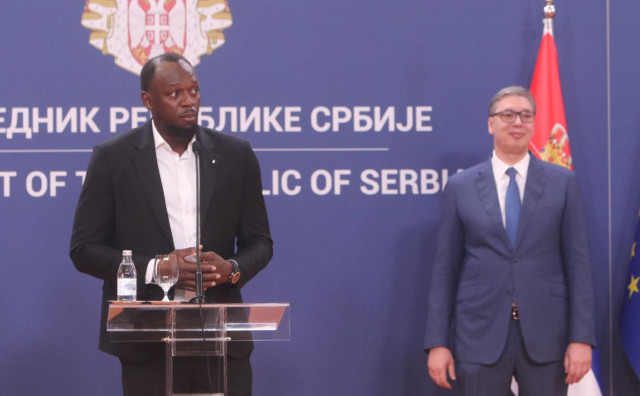 Najbrži čovjek na svijetu Usain Bolt u Beogradu, radi na promociji najskupljeg projekta Aleksandra Vučića EXPO 2027