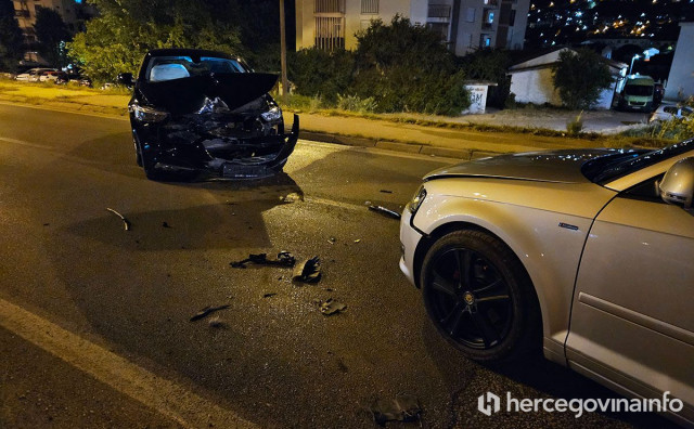 Teži sudar na ulazu u Mostar, jedna osoba ozlijeđena