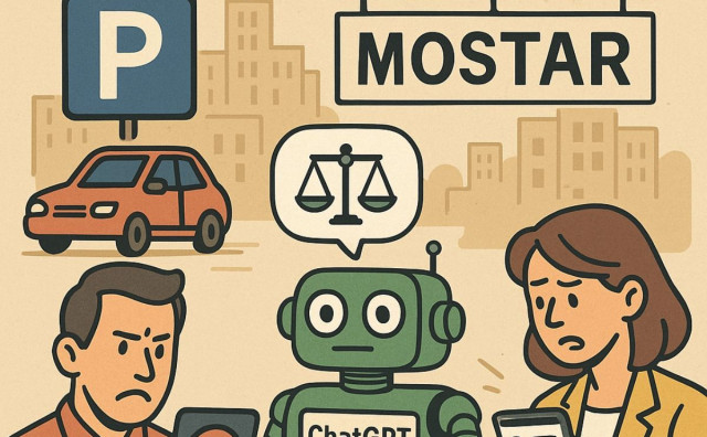 Obračun umjetnom inteligencijom u Mostaru: Može li Chat GPT presuditi u sporu oko parkinga?
