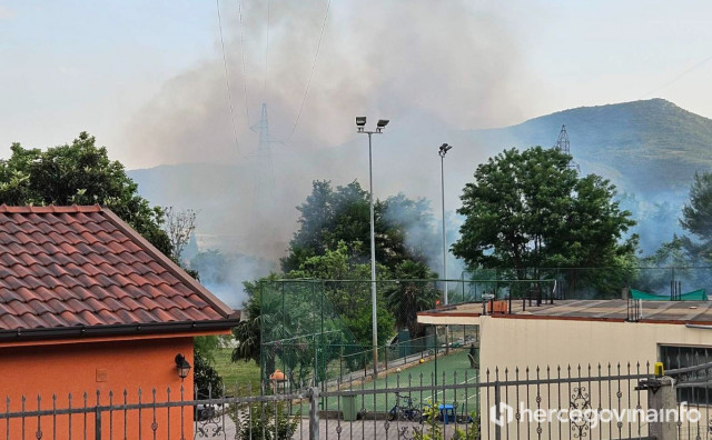 Požar između Vihovića i Rudnika, vatra prijetila kućama i dalekovodu