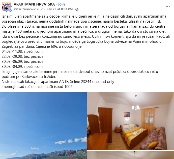 apartman hrvatska