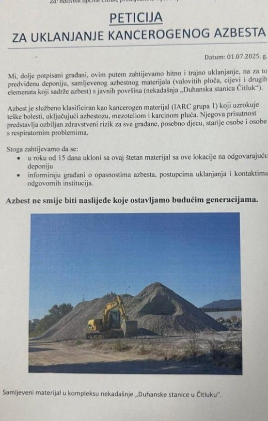 Čitluk azbestni otpad