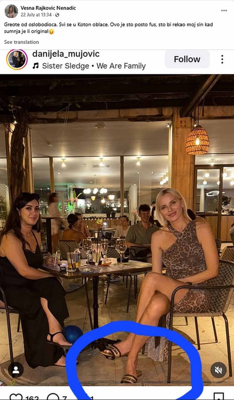 Danijela Mujović papuče