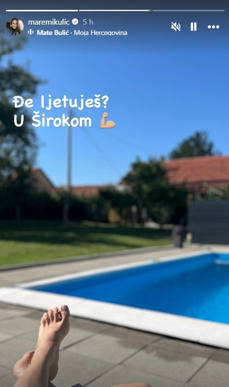 Marijana Mikulić ljetuje u Širokom Brijegu