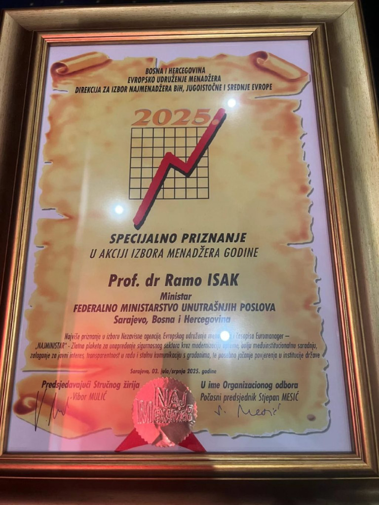 Ramo Isak europski najministar