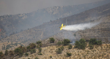 požar Fortica air tractor