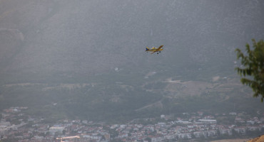 Air tractor djelovao u Stocu, zbog nevremena prinudno morao sletjeti u Dubrovnik