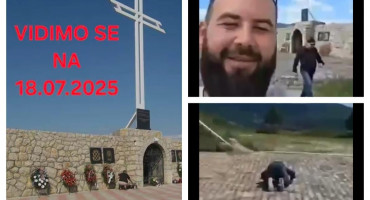 Skupina muškaraca oskvrnuli spomenik HVO-u