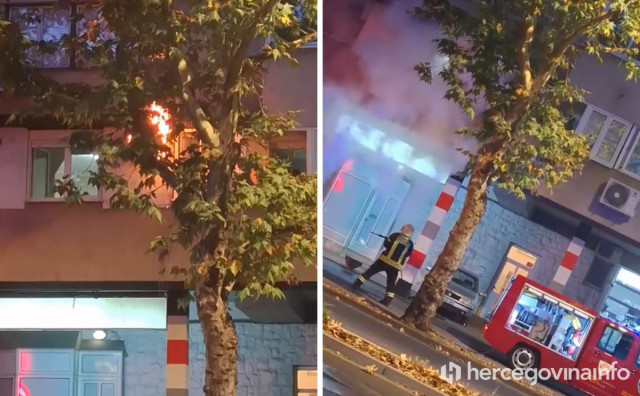 Mostar: Zapalio se klima uređaj u stanu, vatrogasci spriječili veću tragediju