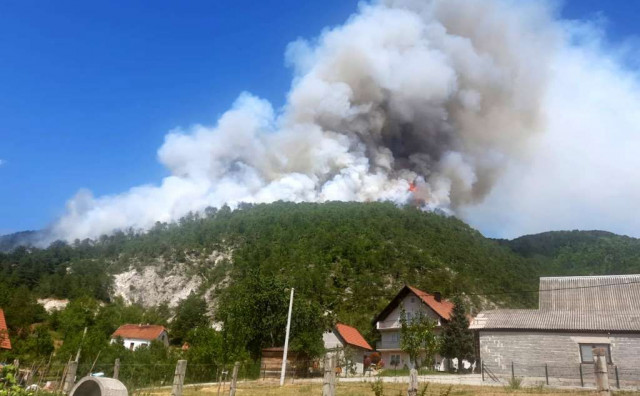 Veliki požar u Prozor-Rami, zatražena međunarodna pomoć