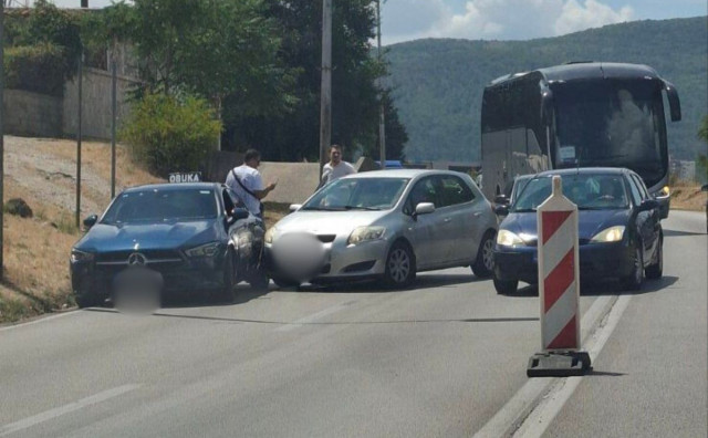 Prometna nezgoda kod benzinske crpke Bingo na izlazu iz Mostara