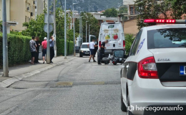 Još dvije nezgode u Mostaru u kojima su sudjelovali motocikli