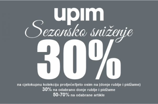 Sezonsko sniženje u UPIM-u: Talijanski stil po sniženim cijenama