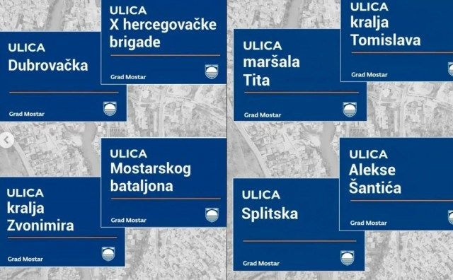 Označavanje ulica i kućnih brojeva u Mostaru kreće 14 srpnja