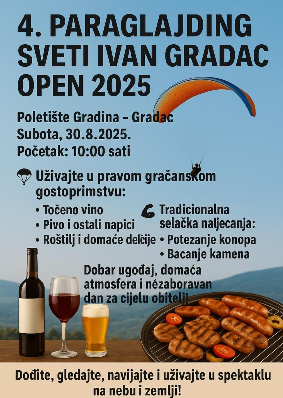 Sveti Ivan Gradina Open 2025. Paragliding