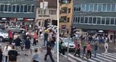 Nezadovoljni Konjičani masovno prelazili cestu kod semafora koji je ugašen