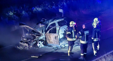 Izgorio automobil u Širokom Brijegu