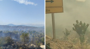 Zbog požara zatvorena cesta Stolac–Neum, angažiran Air Tractor i zatražena međunarodna pomoć
