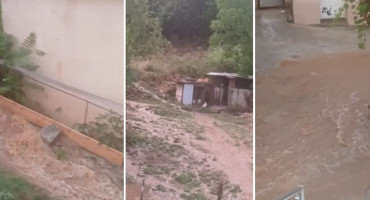 Nova kiša donijela nove bujice među kućama na Žovnici