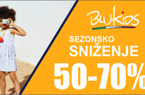 Veliko sezonsko sniženje od 50 do 70 posto u trgovinama Blukids