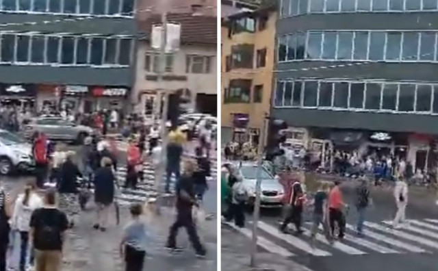 Nezadovoljni Konjičani masovno prelazili cestu kod semafora koji je ugašen