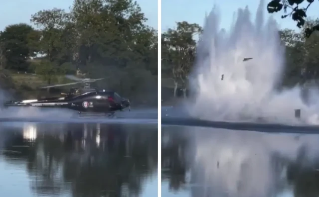 Helikopter se srušio u jezero tijekom gašenja požara