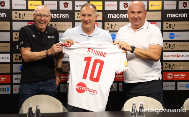 Štimac na klupi Zrinjskog: 'Ovo je klub s navikom osvajanja trofeja, želim nastaviti taj niz'