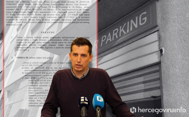 Mostar Parking izgubio spor protiv UNIS-a: Tražili 200 000 KM odštete, a sada moraju platiti 25 tisuća KM troškova
