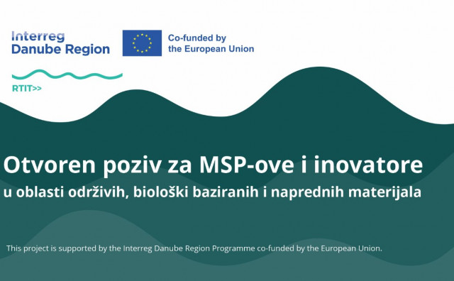 Otvoren poziv za MSP-ove i inovatore u oblasti održivih, biološki baziranih i naprednih materijala
