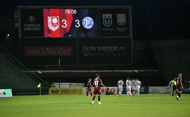 Sarajevo u meču s osam golova prokockalo prednost od 3:0