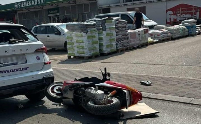 Skuter udario u automobil kod Ljubuškog
