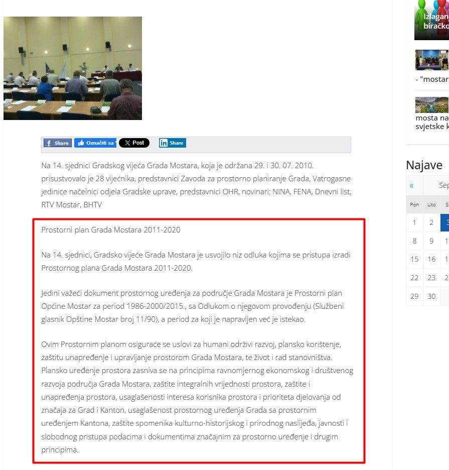 Izvještaj sa 14. sjednice Gradskog vijeća