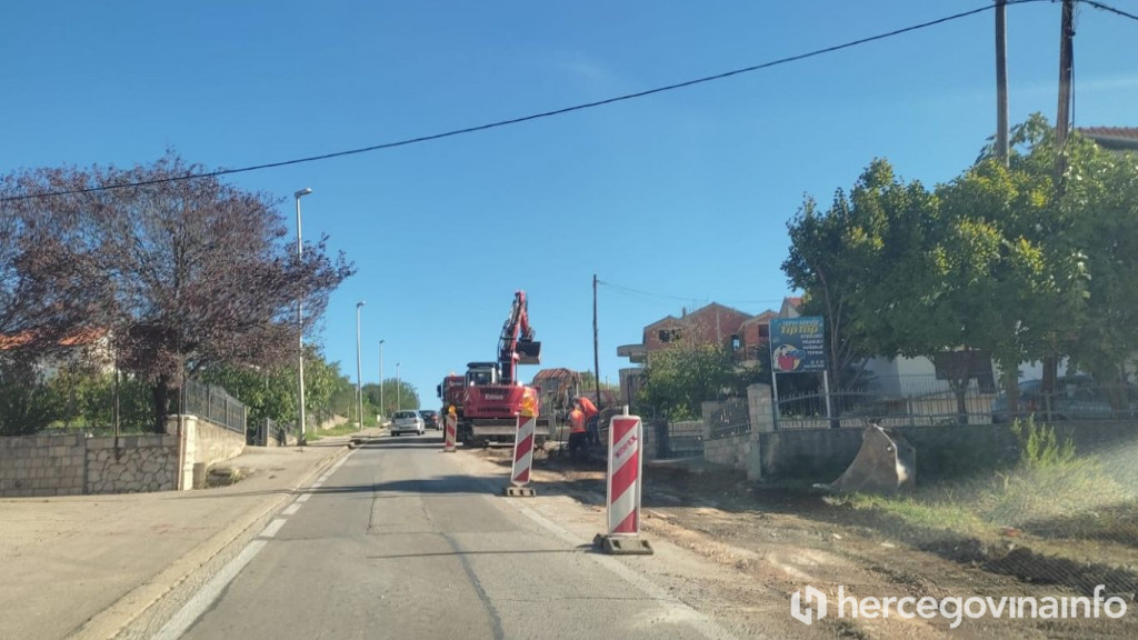 Radovi na cesti Čitluk -Mostar