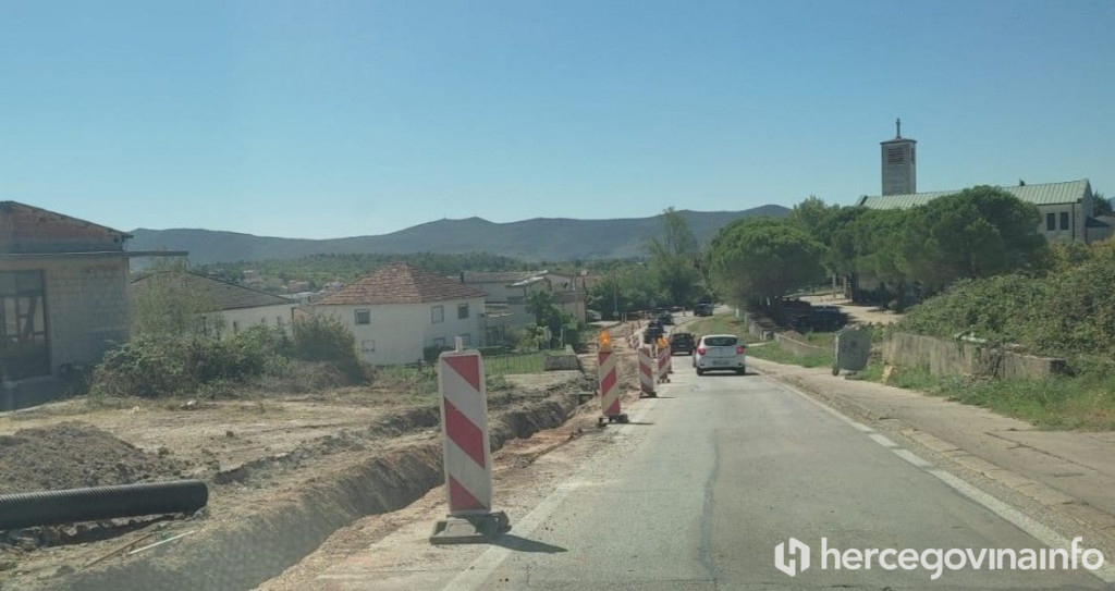 Radovi na cesti Čitluk -Mostar