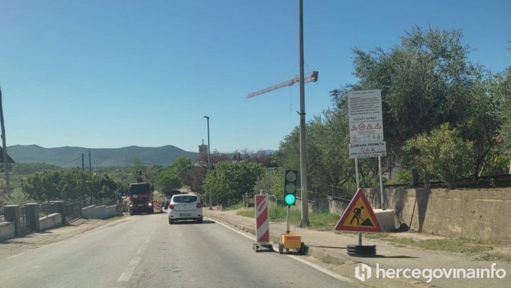 Radovi na cesti Čitluk -Mostar