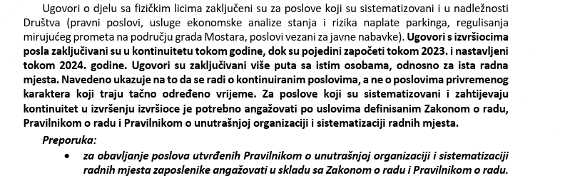 Revizija MOstar parking