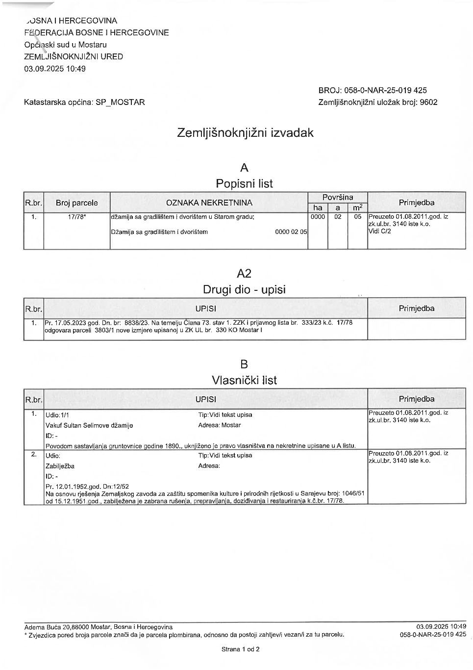 Suvenirnica na Starom mostu