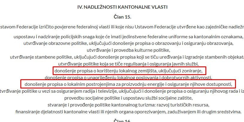 Ustav HNŽ stavka 6 i 8 ovlasti nad zemjljištem i energetikom