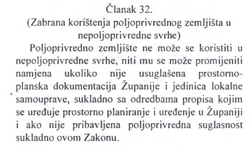Zakon o poljoprivrednom zemljištu