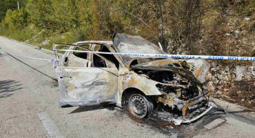 Drežnica kod Mostara: Požar na taxi vozilu, vozač zadobio teške tjelesne ozljede opasne po život