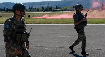 Na aerodromu Mostar održana vježba u osiguranju i borbi protiv požara